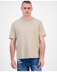 Guess - Relaxed Fit Short Sleeve Chest Patch Crewneck T-shirt - Lyst