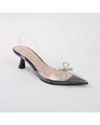 BERNESS - Nana Clear Vinyl Slingbacks - Lyst