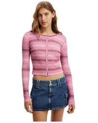 Cotton On - Everfine Rib Knit Cardigan - Lyst