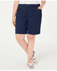 karen scott comfort waist shorts