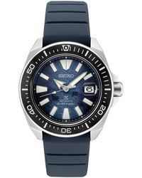 Seiko - Automatic Prospex Diver Dark Silicone Strap Watch 45mm - Lyst