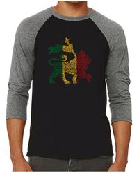 LA Pop Art - Lion Raglan Word Art T-shirt - Lyst