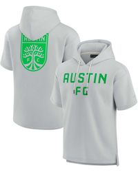 Fanatics - And Austin Fc Elements Super Soft Fleece Short Sleeve Pullover Hoodie - Lyst