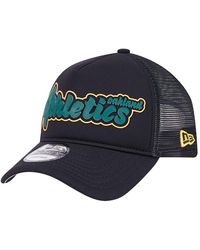 KTZ - Oakland Athletics Retro Bold A-frame Trucker 9forty Adjustable Hat - Lyst