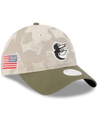 KTZ - Light Beige/olive Baltimore Orioles 2025 Armed Forces Day 9twenty Adjustable Hat - Lyst
