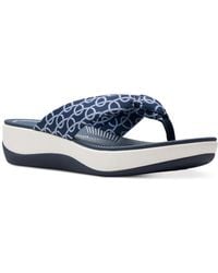 Clarks - Arla Glison Slip-on Platform Wedge Sandals - Lyst