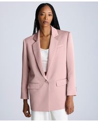 Kenneth Cole - Satin-twill One-button Notch-collar Jacket - Lyst