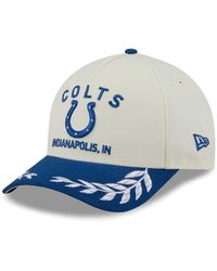 KTZ - Cream/royal Indianapolis Colts 2025 Nfl Draft 9forty A-frame M-crown Adjustable Hat - Lyst