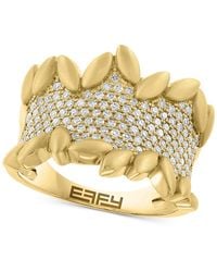 Effy - Effy Diamond Pave Vine-inspired Wide Ring (1/2 Ct. T.w. - Lyst