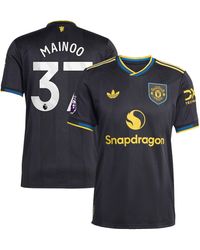 adidas - Kobbie Mainoo Manchester United 2025/26 Third Authentic Player Jersey - Lyst