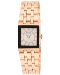 BCBGMAXAZRIA - Quartz Rectangle Stainless Steel Watch 22mm - Lyst