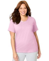 Dreams & Co. - Plus Size Sleep Tee - Lyst