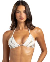 Beach Bunny - Hard Summer Strappy Cutout Triangle Bikini Top - Lyst