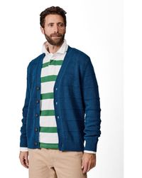 aubi - Rainham Checked V-neck Regular-fit Cardigan - Lyst
