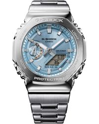 G-Shock - Japanese Quartz Tone Stainless Steel Watch - Lyst