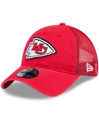 KTZ - Distressed Kansas City Chiefs Game Day 9twenty Adjustable Trucker Hat - Lyst