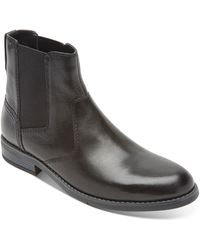 rockport men's traviss zip boot chelsea boot