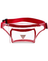 guess red fanny pack