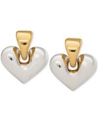 Kate Spade - Two-tone Sculpted Spade Drop Earrings - Lyst