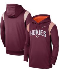 Nike - Virginia Tech Hokies 2022 Game Day Sideline Performance Pullover Hoodie - Lyst