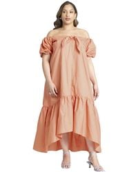 Eloquii - Plus Size Off The Shoulder Relaxed Maxi Dress - Lyst