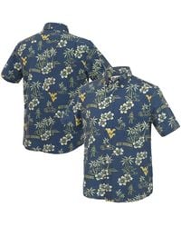 Reyn Spooner - West Virginia Mountaineers Kekai Classic Tri-blend Button-down Shirt - Lyst