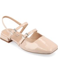 Journee Collection - Gretchenn Square Toe Mary Jane Flats - Lyst