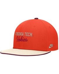 Nike - Virginia Tech Hokies Vintage Script Pro Dri-fit Snapback Hat - Lyst