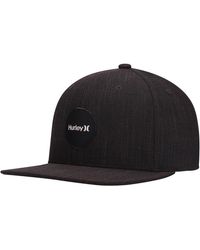 Hurley - Heathered Black H20-dri Point Break Snapback Hat - Lyst