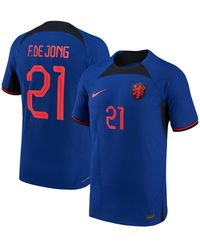 Nike - Frenkie De Jong Netherlands National Team 2022/23 Away Vapor Match Authentic Player Jersey - Lyst