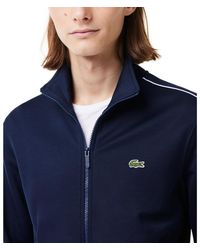 Lacoste - Paris Long Sleeve Zip-front Logo Sweatshirt - Lyst