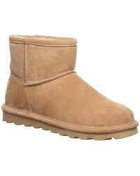 BEARPAW - Alyssa Solid Pull-on Ankle Boots - Lyst