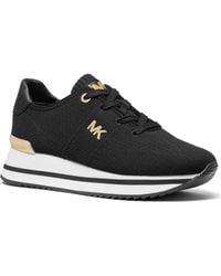 Michael Kors - Monique Knit Trainer Lace-up Running Sneakers - Lyst