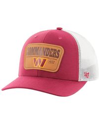 '47 - Burgundy/white Washington Commanders Thrash Trophy Flex Hat - Lyst