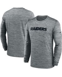 Nike - Heather Gray Pittsburgh Steelers Sideline Team Velocity Performance Long Sleeve T-shirt - Lyst