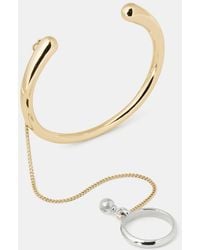 Kate Spade - Two-tone Chain Reaction Cuff Bracelet & Ring - Lyst