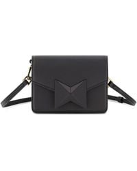 Mac Duggal - Mini Leather Gold Strap Crossbody Bag - Lyst