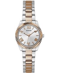 Guess - Analog 2-tone Stainless Steel Watch 30mm - Lyst