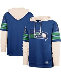 '47 - Seattle Seahawks Throwback Split Zone Cornerback Duo Hoodie - Lyst