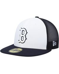 KTZ - Navy And White Boston Red Sox 2023 On-field Batting Practice 59fifty Fitted Hat - Lyst