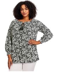 Avenue - Plus Size Ombre Print Top - Lyst
