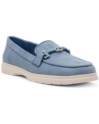 Anne Klein - Amara Chain Detail Slip On Loafers - Lyst