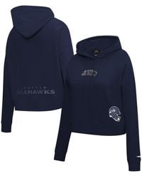 Pro Standard - Seattle Seahawks Jeweled Cropped Pullover Hoodie - Lyst