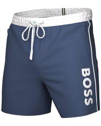 BOSS - Boss By Logo 6" Swim Trunks - Lyst