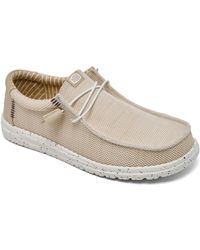 HEYDUDE - Wally Stretch Slip-on Casual Moccasin Sneakers From Finish Line - Lyst