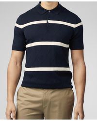 Ben Sherman - Argyle Stripe Polo Shirt - Lyst