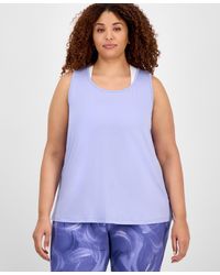 ID Ideology - Plus Size Solid Essentials Crewneck Tank Top - Lyst