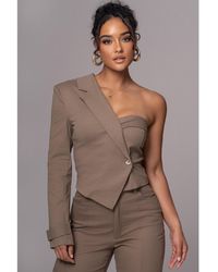 JLUXLABEL - Amal One Shoulder Top - Lyst