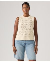 Levi's - Sleeveless Crochet Tank Top - Lyst