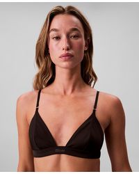 Calvin Klein - Triangle Cups Moderate Coverage Bra - Lyst